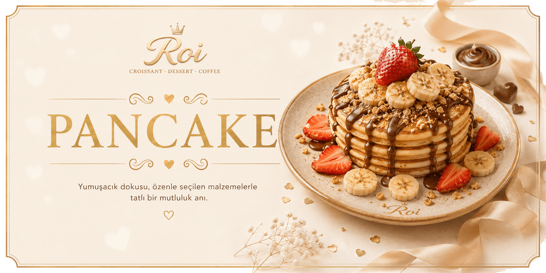 Roi Cafe sunum ve vitrin